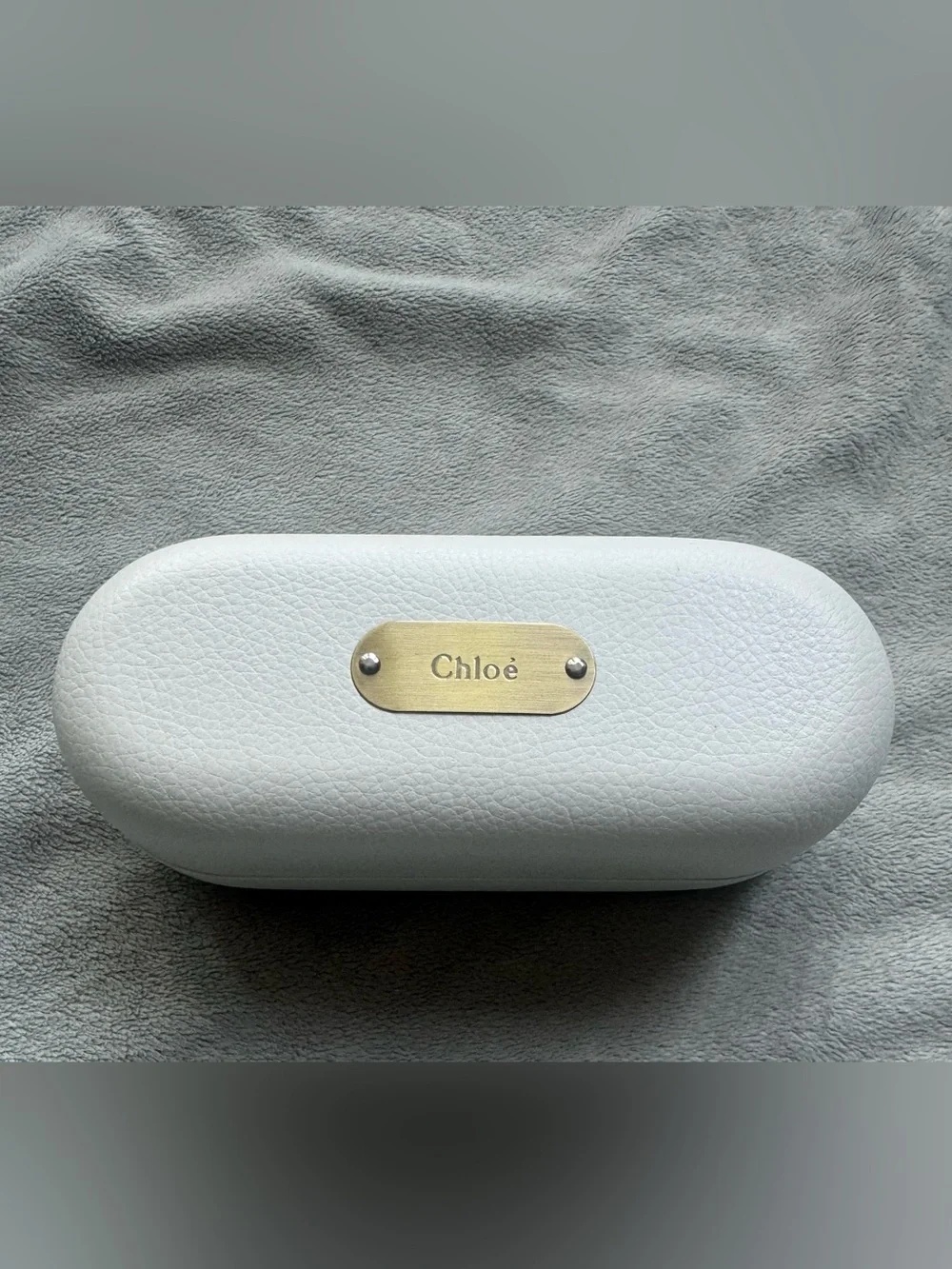 White Leather Women's sunglass case- Elegant White Finish